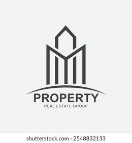 Modelo de vetor de design de logotipo de propriedade 