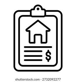 Property Estimate Simple Vector Icon Collection