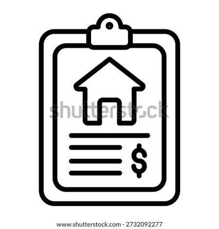 Property Estimate Simple Vector Icon Collection