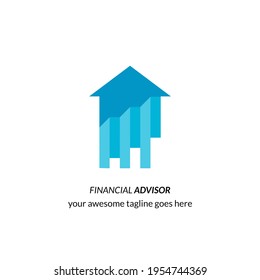 Property Financial Advisor logo concept vector illustration