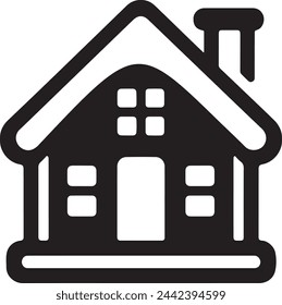 Property flat icon on white background. Home icon. House symbol.