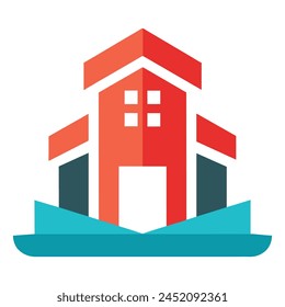 Property flat icon vector illustration on white background