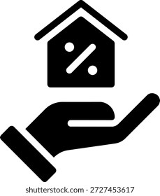Vector de ilustración de icono de glifo de propiedad