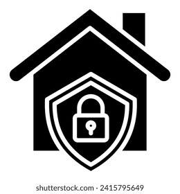 Ilustración vectorial de línea de icono de Property Guardian