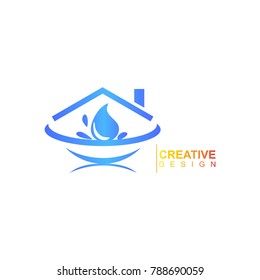 PROPERTY HOME Abstract Geometry logo Symbol. Modern template Flat design signs. vector icon illustration - Vector