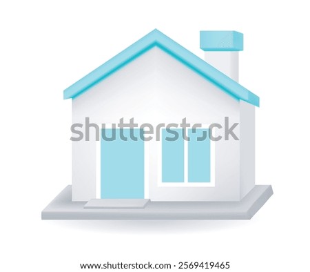 Property home project 3d concept