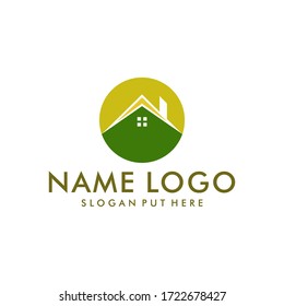  Objekthaus-Logo Vektor-Design-Vorlage