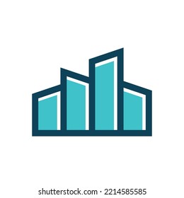 property icon flat pictogram modern idea template