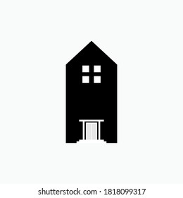 Icono de propiedad. Símbolo de residencia - Plantilla de logotipo vectorial.