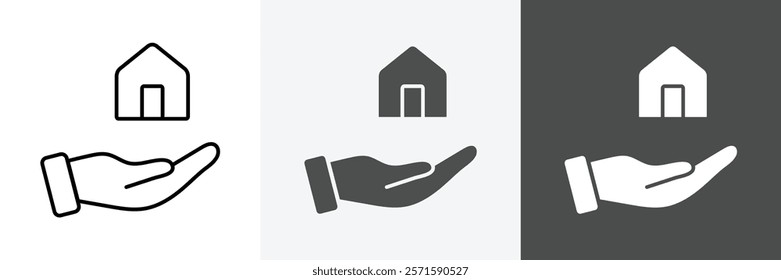 Property Icon set vector art