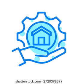 Ícone De Propriedade Na Ilustração Do Vetor De Forma