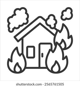 Property Icon Vector Illustration Outline Style