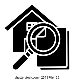 Property Inspection Icon Element For Design