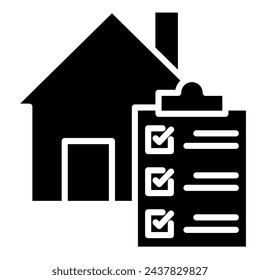 Property Inspection icon line vector illustration
