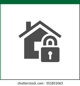 Property insurance icon. Home protections and insurance risks. Vector icon