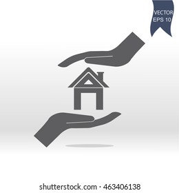 Property insurance icon. vector design