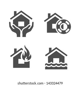 Property Insurance Icons. Simplus Series