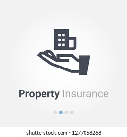 property insurance vector icon
