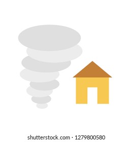 Property insurance vector, insurance related flat design icon