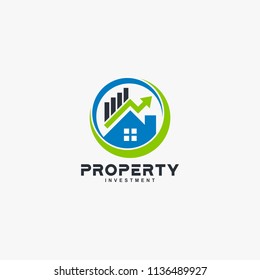 Property investment logo design vector. Real estate logo design.