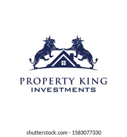 property king logo inspirations, real estate logo designs, investment