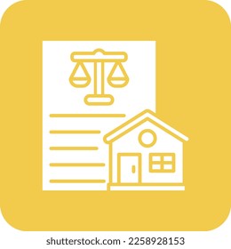 Property Law vector icon. Can be used for printing, mobile and web applications.