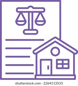 Property Law vector icon. Can be used for printing, mobile and web applications.
