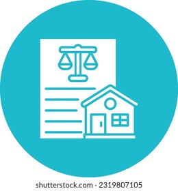 Property Law vector icon. Can be used for printing, mobile and web applications.