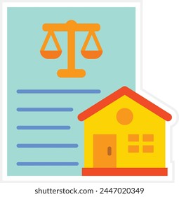Property Law vector icon. Can be used for printing, mobile and web applications.