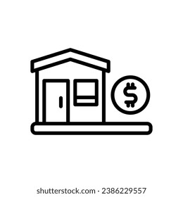 property line icon. vector icon for your website, mobile, presentation, and logo design.