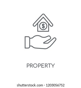 Property linear icon. Property concept stroke symbol design. Thin graphic elements vector illustration, outline pattern on a white background, eps 10.