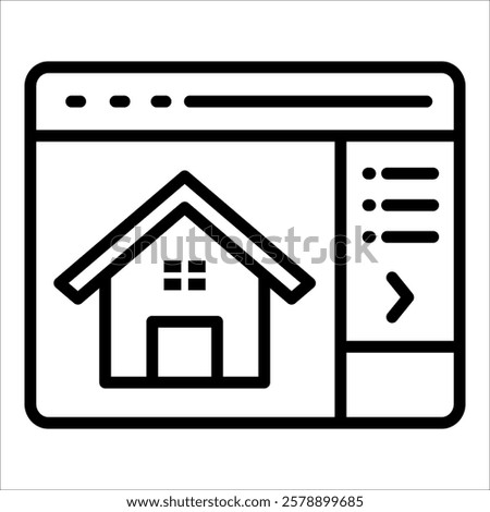 Property Listing Icon Element For Design