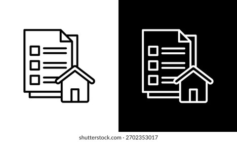 Listado de propiedades White Icon Set Design