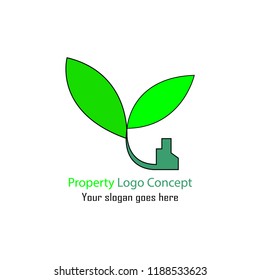 property logo concept, natural property logo