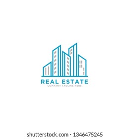 Property Logo and construction icon Vector design Template. Vector Illustrator Eps.10 - Vector