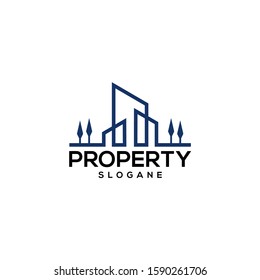 property logo design concept vector art