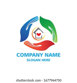 Property logo design concept, vector illustration