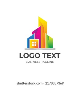 Plantilla gráfica de diseño de logotipo de propiedad