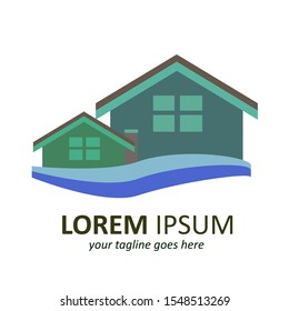 property logo design, house vector image