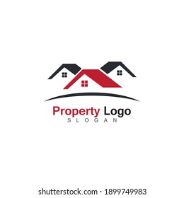 Logo-Design-Symbol für Immobilien-Vektorgrafik