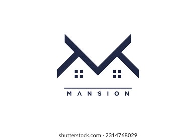 Property logo design idea with creative unique concept