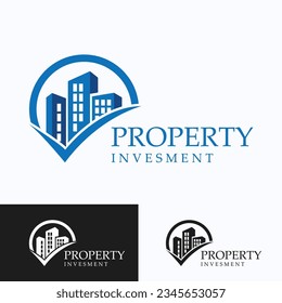 Property Logo Design Real Estate Logotype Building Property Investment Vector