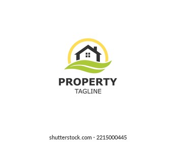 Property logo design in a simple and modern style and nature
