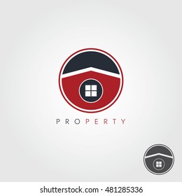 Property logo icon for business marketing