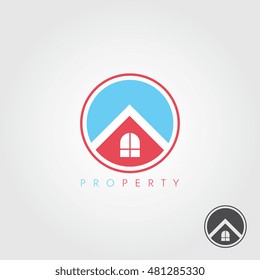 Property logo icon for project identity design