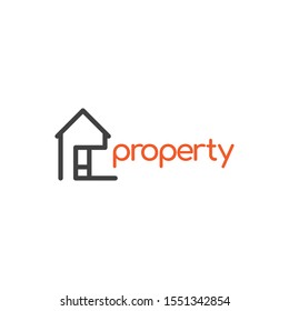 Property logo modern design template. Design for web banner or print.