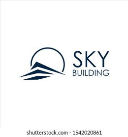 property logo simple modern abstract building vector illustration for realty design template