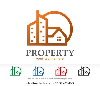 Property Logo Symbol Template Design Vector, Emblem, Design Concept, Creative Symbol, Icon