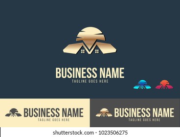 Property Logo Template Design Vector Illustration