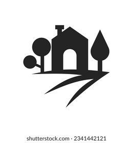 property logo template. Icon Illustration Brand Identity. Isolated and flat illustration. Vector graphic
